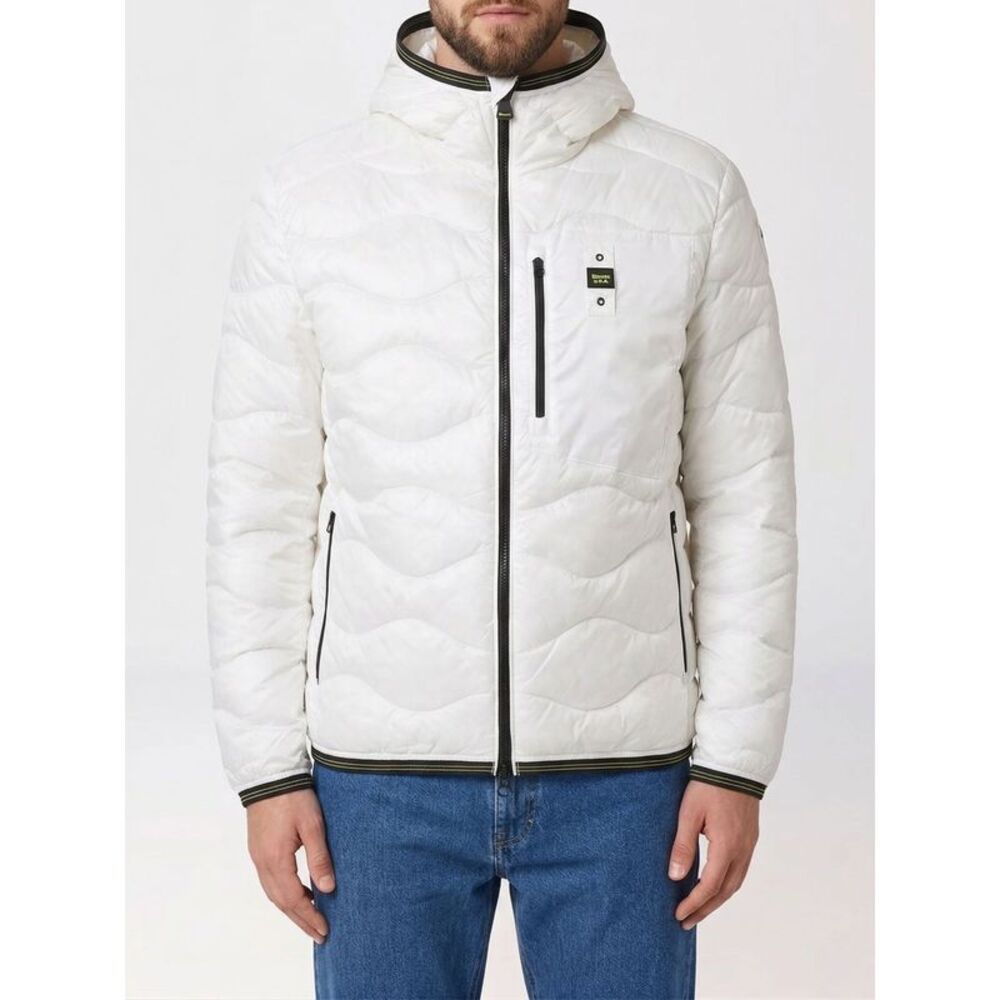 Blauer Men Quilted Padded Nylon Down Jacket Blauer
